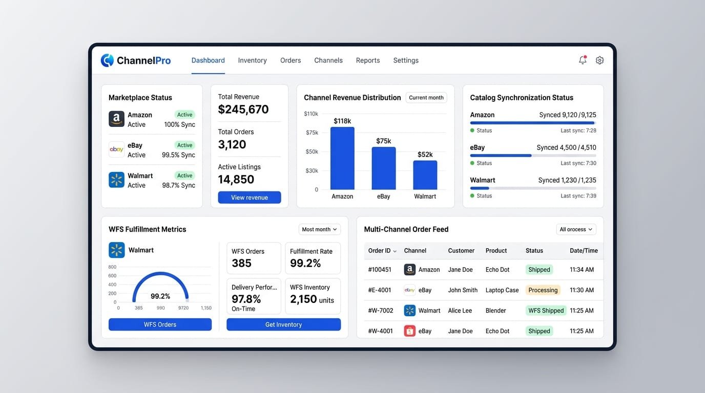 Amazon advertising console and TACoS efficiency performance line chart dashboard