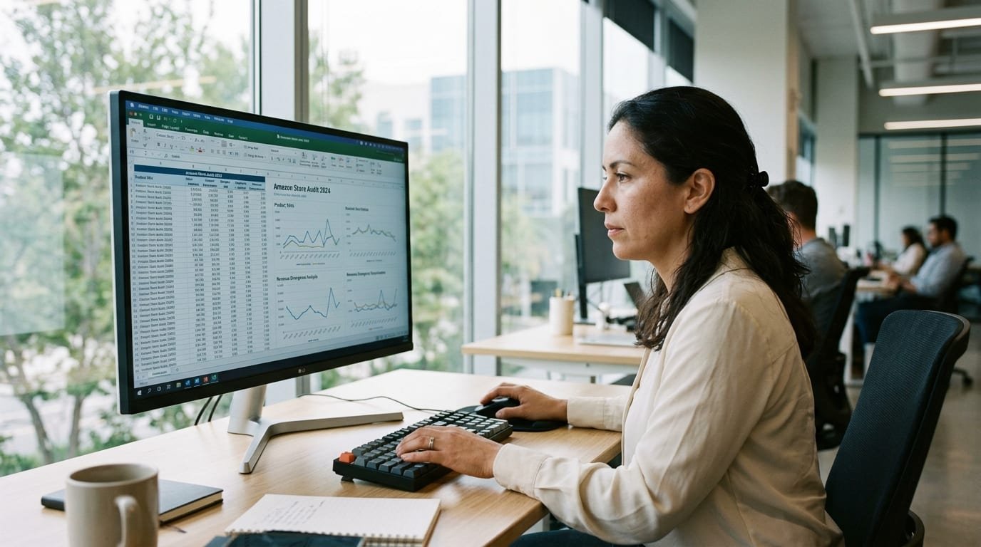 E-commerce operations specialist conducting a forensic store audit on multi-channel analytics dashboards